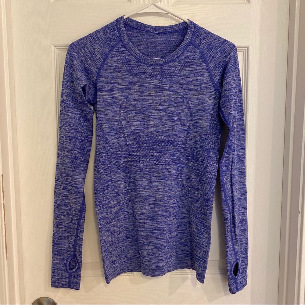 Lululemon Swiftly Long Sleeve Pigment Blue Purple